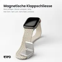 RPD Magnos Magnet Armband Nylon Geflochten für Apple Watch 44/45/46/49mm - Polarstern – Bild 3