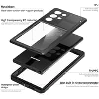 Samsung Galaxy S23 Ultra - Redpepper IP68 Mars Series Waterproof Outdoor Case, black – Bild 5
