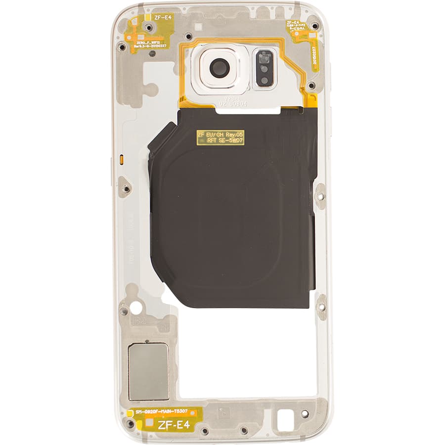 Samsung Galaxy S6 Middleframe weiss, neu, original – 2