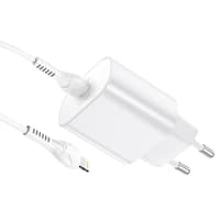 Hoco - PD25W charger set with Lightning-to-Type-C cable, compatible with iPhone, white – Bild 5