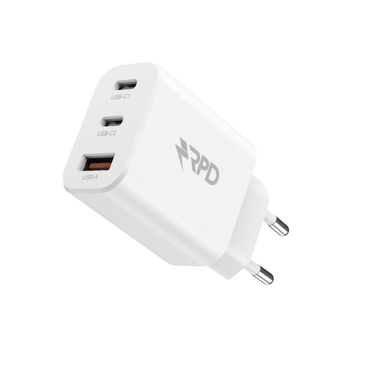 RPD - 30W Turbo Triple Charger Adapter - 2 x USB-C 1 x USB-A (dual) – 2