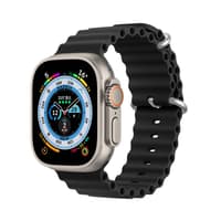 Apple Watch - DUX OceanWave Version Strap - 42mm/44mm/45mm/46mm(10.Gen)/49mm, Black – Bild 1
