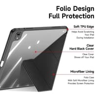 iPad 11” (2025) / iPad 10.9” (2022) Dux Ducis Magi Series Flip-Etui, Schwarz – Bild 3