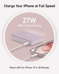 Anker A1654 P11 15W, Magsafe Wireless Powerbank (MagGo), 10000mAh, Pink – Bild 6