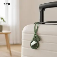 Porte-clés AirTag - RPD Coque rigide avec dragonne, Vert olive – Bild 5