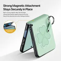 Galaxy Z Flip8 - Dux Ducis - Série Luvy Clover, édition Love (trèfle à quatre feuilles), vert – Bild 5