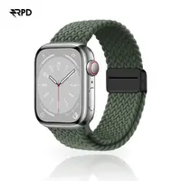 RPD Magnos Bracelet Magnétique Nylon Tressé pour Apple Watch 38/40/41/42mm - Vert Olive – Bild 1