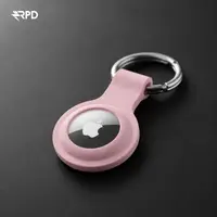 Étui de protection AirTag - RPD Housse en silicone souple avec anneau porte-clés, Rose – Bild 4
