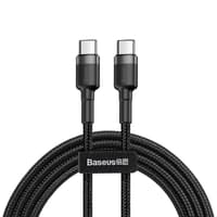Baseus - Cafule - Type-C PD2.0 60W Schnellladekabel, 1m, Grau + Schwarz (CATKLF-GG1) – Bild 1