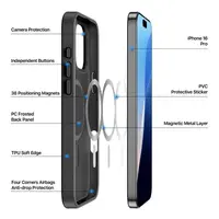 iPhone 16 Pro - Dux Ducis Yind Series with Magsafe in black – Bild 3