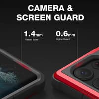 Samsung Galaxy S23 Ultra - Raptic/X-Doria Defense Shield Case mit Rotem Rahmen – Bild 2