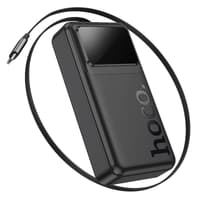 Hoco Q41 Powerbank 20000mAh mit Teleskopkabel (1xUSB-C) und Display, 22.5W+PD20W, schwarz – Bild 3