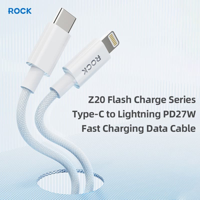 ROCK - RCB0874 Type-C to Lightning fast charging cable, 1 m – 2