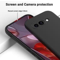 Google Pixel 9a - Silikon Schutzhülle, schwarz – Bild 5