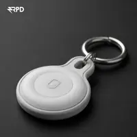 AirTag Keychain - RPD Silicone Case with Shield Emblem, White – Bild 3
