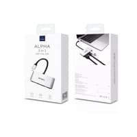 Wiwu Alpha 3 in 1 USB-C HUB C2H, silver – Bild 1