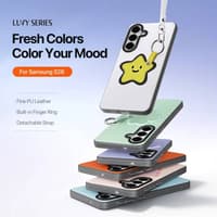 Samsung Galaxy S26 - Dux Ducis - Luvy Series, Love Edition (Gelber Stern), weiss – Bild 4