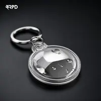 AirTag Schlüsselanhänger - RPD TPU Case, wasserabweisend, transparent, Transparent – Bild 3