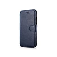 iPhone X/XS - iCarer Detachable PU Leder Wallet Case, dunkelblau – Bild 1