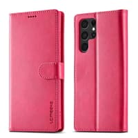 Samsung S10 Plus - LC.IMEEKE Wallet case with 3 card slots & magnetic closure, pink – Bild 1