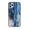 iPhone 14 Plus - TC Case D76 Cover Ocean Glow, blu e bianco con accenti dorati