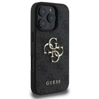 iPhone 16 Pro - Guess Metal Logo Case Schwarz GUHCP16L4GMGGR – Bild 2