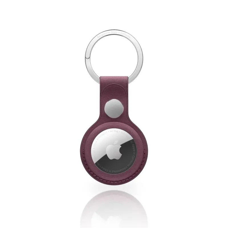 AirTag Schlüsselanhänger - RPD Case im gewebten Twill-Look, Weinrot