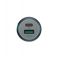 Joyroom - JR-CCN01 60W 1A+1C Multi-Color Car Charger with Light Button-Black – Bild 7
