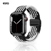 RPD Magnos Magnetic Strap Nylon Braided for Apple Watch 38/40/41/42mm - Z-Pattern Black/White – Bild 1