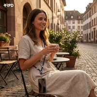 RPD Handykette Universal Nylon Necklace - Robuste Einlegekarte - für alle Smartphones, Minzgrün – Bild 7