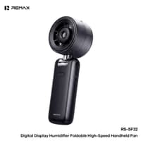 REMAX RS-SF32 faltbarer Handventilator mit Sprühnebelfunktion, Schwarz – Bild 1
