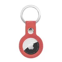 AirTag Keychain - RPD Faux Leather Case, Red – Bild 1