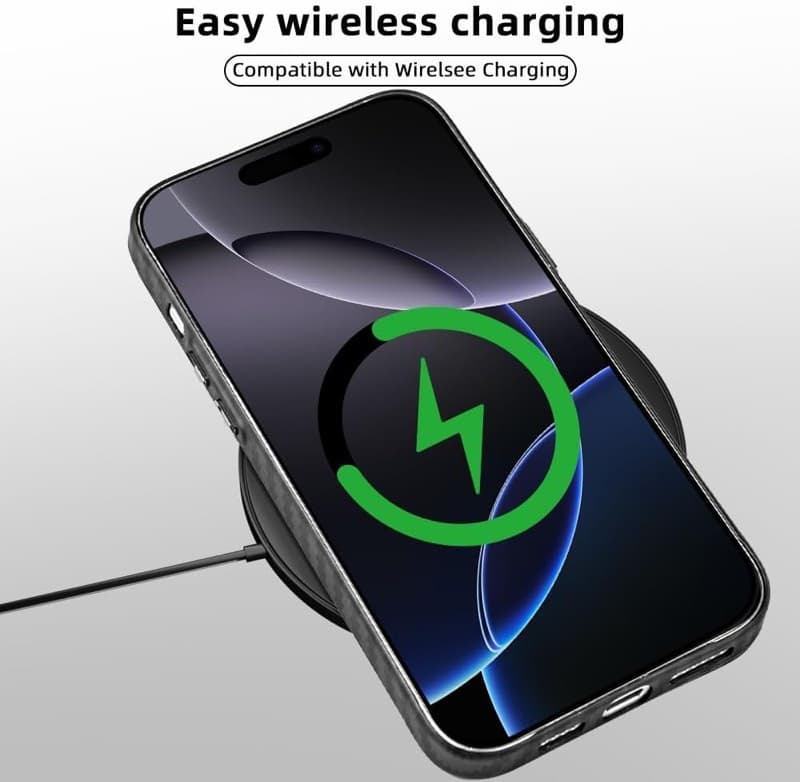 iPhone 16 Pro - Fondello in nanofibra di carbonio di livello X