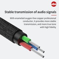 Baseus - Yiven - Audio cable (AUX to AUX), 1.5m, silver+black (CAM30-CS1) – Bild 9