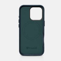 iPhone 16 Pro Max - iCarer Oil Wax Premium genuine leather with Magsafe case green-blue (WMI16240704-DB) – Bild 2