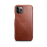 iPhone 11 Pro - iCarer Luxury Series Echtleder Flip Case, Braun (RIX1107-BN) – Bild 2