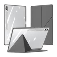 Samsung Galaxy Tab S10 FE / S9 FE / Tab S9 - Serie Dux Ducis Magi, custodia flip stand-up, grigio – Bild 1