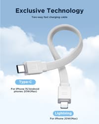 Joyroom JR-PBM01 - 20W Magnetic Wireless Powerbank with integrated cable & kickstand, 10.000mAh, white – Bild 4