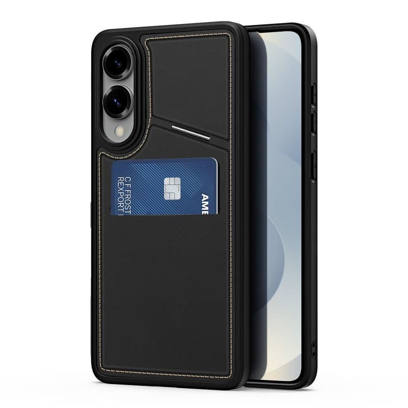 Dux Ducis - Galaxy S25 Edge - Rafi II Magnetische Hülle mit Kickstand & Kartenfächern, Schwarz – 4