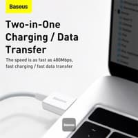 Baseus Superior Series - Câble de recharge rapide USB-A vers LIghtning, 2.4A 2m, Blanc (CALYS-C02) – Bild 5