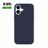 iPhone 16 - Coque en silicone, bleu nuit, unie