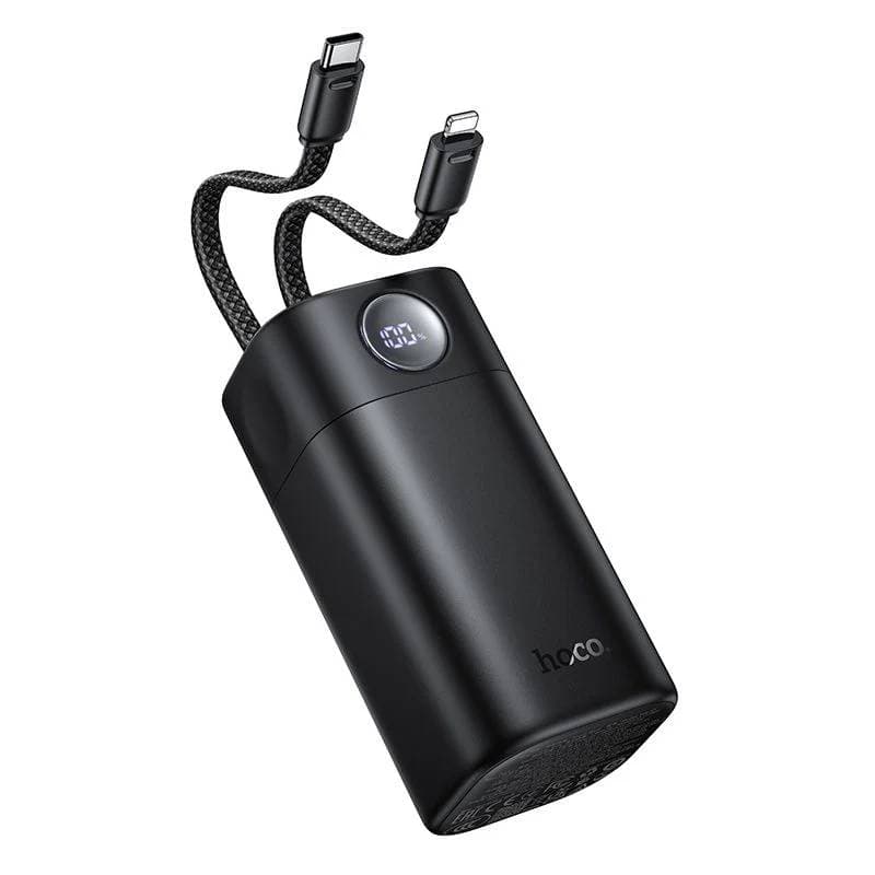 Hoco Q59 20000mAh Power Bank with 2 Cables and 65W USB-C Output, Black – 3