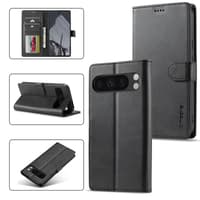 Google Pixel 9 / 9 Pro - LC.IMEEKE Wallet Etui mit 3 Kartenfächern & Magnetverschluss, Schwarz – Bild 6