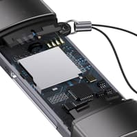 Baseus - Lite Series - Lecteur de carte USB-A & Type-C pour SD/TF, Gris (WKQX060113) – Bild 7