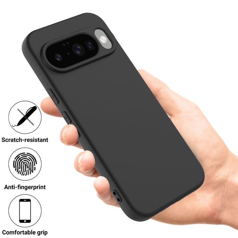 Google Pixel 10 / 10 Pro - Silikon Schutzhülle, schwarz – 3