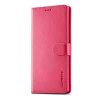 Samsung S9 - LC.IMEEKE Wallet Etui mit 3 Kartenfächern & Magnetverschluss, Pink – Bild 2