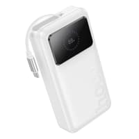 Hoco Q41 Powerbank 20000mAh mit Teleskopkabel (1 x USB-C) und Display, 22.5W+PD20W, weiss – Bild 2