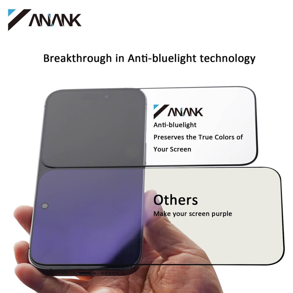 ANANK 2.5D Transparent Anti-Blue-Light - Anti-blue-light armored glass for Samsung Galaxy S24 Ultra – 3