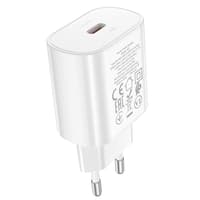 Hoco PD25W Charger (N22) - Spina di ricarica Hoco, caricatore rapido in plastica, bianco – Bild 1