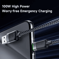 McDodo - USB-A to USB-C Magnetic Self Winding Cable, Fast Charging,1.2m, Black – Bild 5